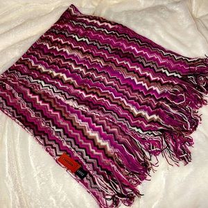Missoni zig zag wool scarf